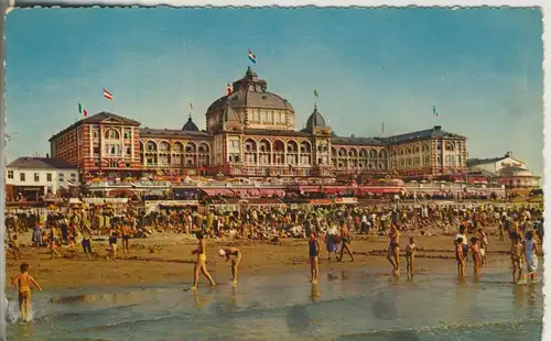 Scheveningen v. 1963 Strand met Kurhaus (AK1946) 