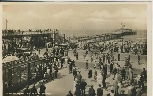Scheveningen v. 1931 Panorama met Pier (AK1953) 