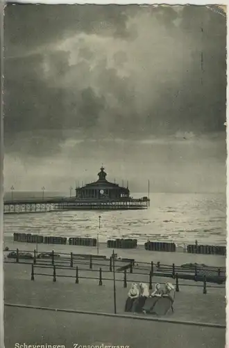 Scheveningen v. 1948 Pier met Zonsondergang (AK1972)