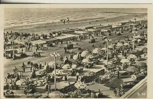 Scheveningen v. 1935 Het Solarium Palacve Hotel (AK1977)