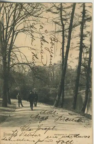Bremen v. 1902 Wallpartie b. Osterthon (AK1608)