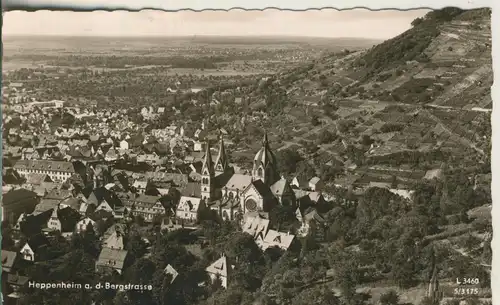 Heppenheim v. 1965 Teil-Stadt-Ansicht (AK1613)