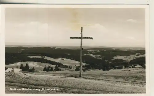 Schonach v. 1958 Gasthaus zur Schwedenschanze mit Schwedenkreuz (AK1641)