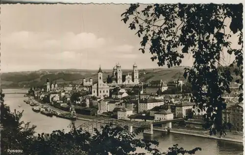 Passau v. 1959 Teil-Stadt-Ansicht (AK1650)