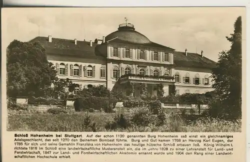 Stuttgart v. 1963 Schloß Hohenheim (AK1671)