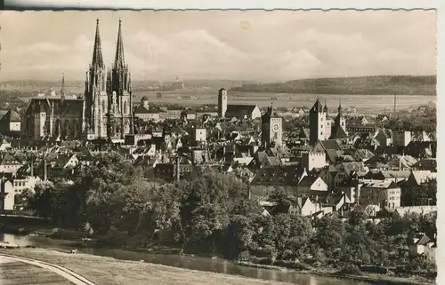 Regensburg v. 1957 Blick von den Winzerhöhen (AK1677)