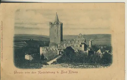 Bad Kösen v. 1899 Gruß von der Rudolfsburg (AK1687)