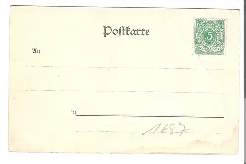 Bad Kösen v. 1899 Gruß von der Rudolfsburg (AK1687)