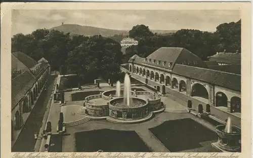 Bad Nauheim v. 1927 Kurhaus - Anlage mit Brunnen (AK1688)
