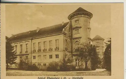 Rheinsberg v. 1924 Schloß Rheinsberg - Nordseite (AK1691)