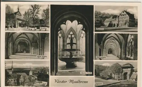 Maulbronn v. 1955 7 Ansichten vom Kloster (AK1694)