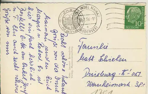 Mainau v. 1956 Die Tropeninsel im Bodensee - 6 Ansichten (AK1701)