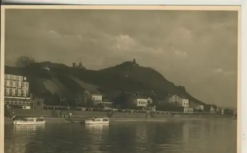 Drachenfels mit den Rhein und Kölmer Hof v. 1959 (AK1704)