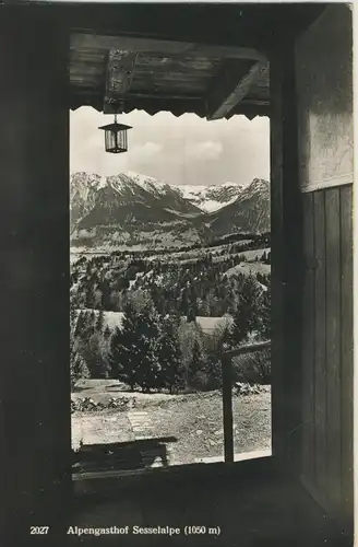 Oberstdorf v. 1966 Alpengasthod Sesselalpe (AK1709)