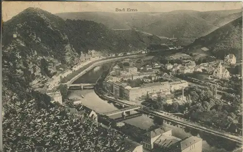 Bad Ems v. 1907 Teil-Stadt-Ansicht (AK1712)