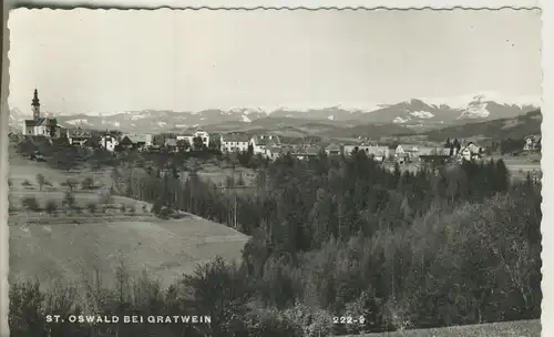 St. Oswald bei Gratwein v. 1957 Dorfansicht (AK1724)