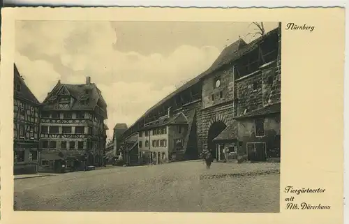 Nürnberg v. 1958 Tiergärtnertor mit Alb. Dürerhaus (AK1749)