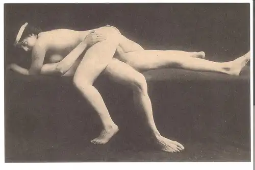 Liebesakt Mann und Frau liegend v. 1912 (EA20)