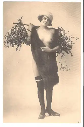 Junge Frau in erotischer Pose v. 1912 (EA40) 