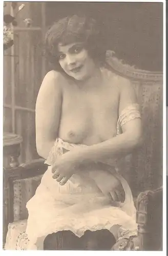 Junge Frau in erotischer Pose v. 1912 (EA41) 