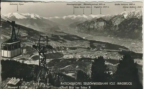 Innsbruck v. 1963 Patscherkofel Seilschwebebahn (AK1769)