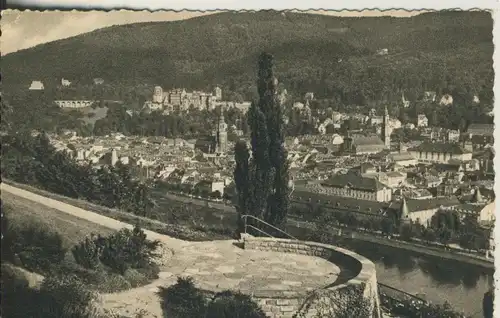 Heidelberg v. 1963 Teil-Stadt-Ansicht (AK1776)