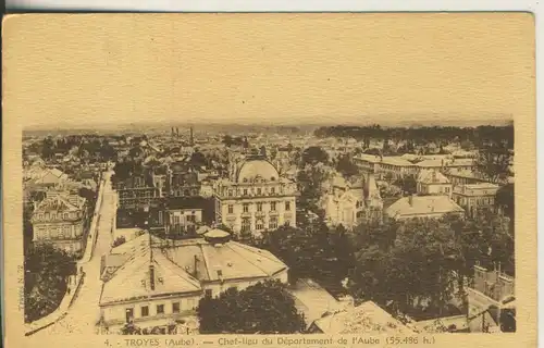 Troyes v. 1940 Teil-Stadt-Ansicht (AK1841)
