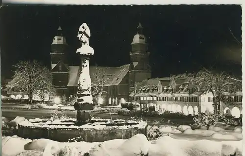 Freudenstadt v. 1968 Marktplatz und Kirche im Winter (AK1850)