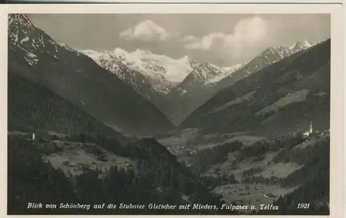 Blick nach Mieders,Fulpmes und Telfes v. 1957 (AK1876)