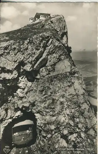 Schafberg v. 1963 Tunnel mit Bahn (AK1889)