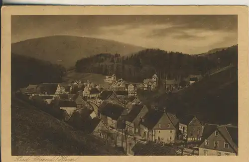 Bad Grund v. 1924 Dorfansicht (AK2027)