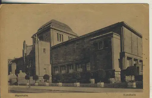 Mannheim v. 1918 Die Kunsthalle (AK2045) 