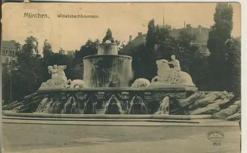 München v. 1910 Wittelbachsbrunnen (AK2052)