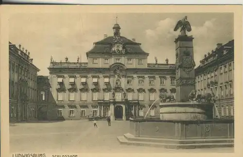 Ludwigsburg v. 1934 Der Schloßhof (AK2057)