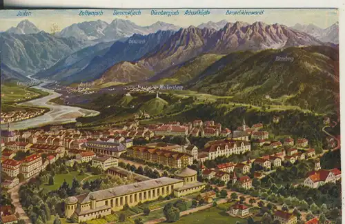 Bad Tölz v. 1941 Panoramakarte (AK2066)