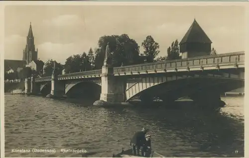 Konstanz v. 1934 Die Rheinbrücke (AK2068)