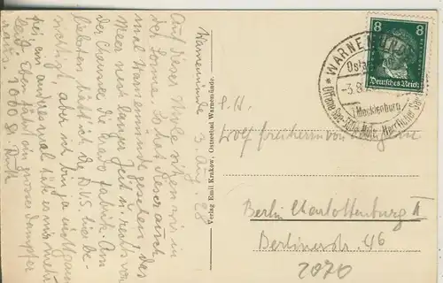 Warnemünde v. 1928 Am Molenkopf (AK2070)