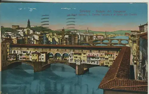 Firenze v. 1918 Veduta dei Lungarni (AK2082)