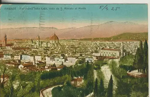 Firenze v. 1925 Teil-Stadt-Ansicht (AK2084)