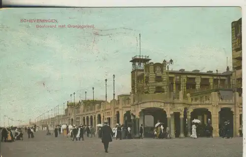 Scheveningen v. 1919 Boulovard met Oranjegalerij (AK2090)