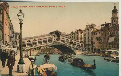 Venezia v. 1910 Canal Grande col Ponte di Rialto (AK2099)