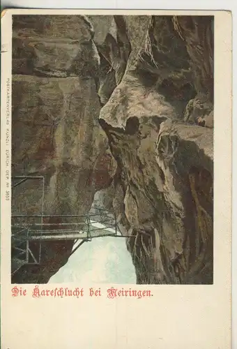 Meiringen v. 1904 Die Karelschlucht (AK2101)