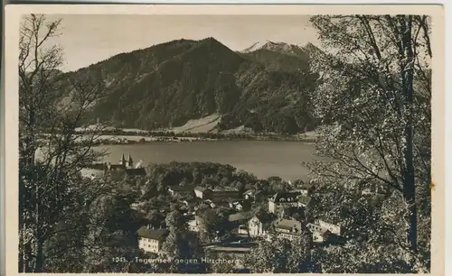 Tegernsee v. 1937 Teil-Stadt-Ansicht (AK2103)