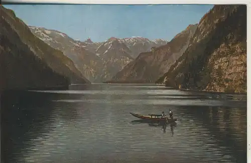 Königssee v. 1929 Königssee mit Boot (AK2121) 