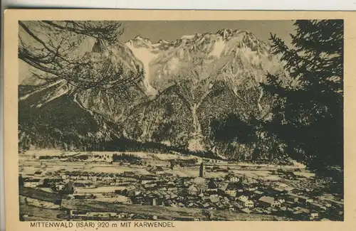 Mittenwald v. 1930 Teil-Dorf-Ansicht (AK2128)