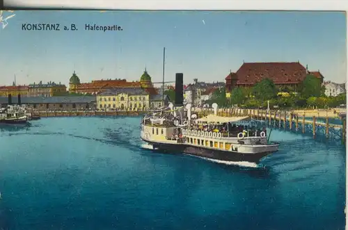 Konstanz v. 1925 Hafenpartie (AK2129) 