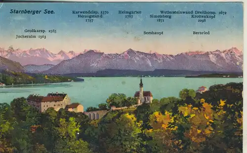 Starnberg v. 1937 Starnberger See (AK2136) 