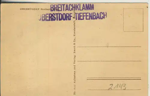 Oberstdorf v. 1927 Breitachklamm (AK2143) 