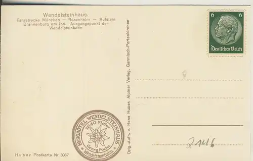 Bayrisch-Zell v. 1934 Blick vom Wendelstein (AK2146)