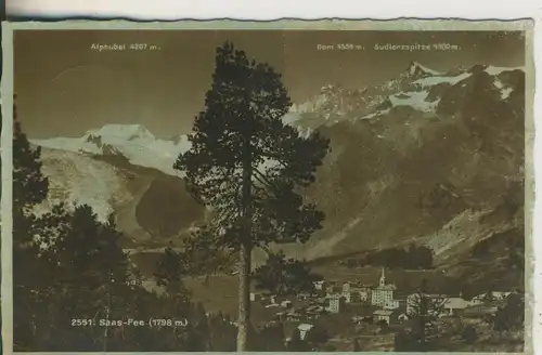 Saas-Fee v. 1936 Dorfansicht (AK2155)